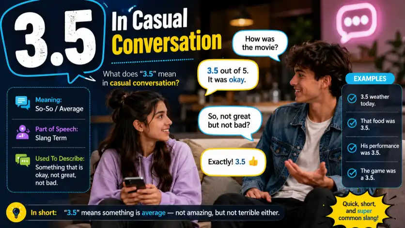 3.5 in casual conversation