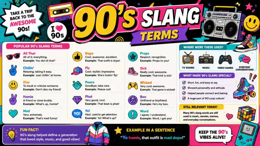 90's Slang Terms