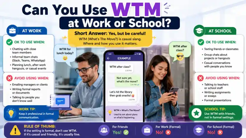 Can You Use WTM at Work or School?