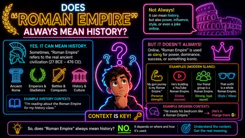 Does "Roman Empire" Always Mean History?