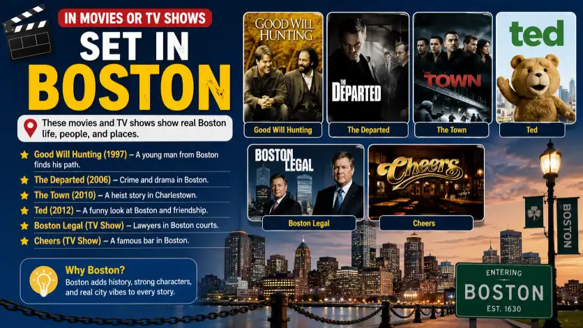 In Movies or TV Shows Set in Boston