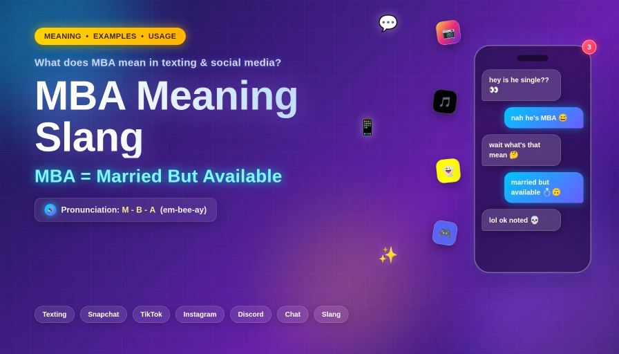 MBA Meaning Slang