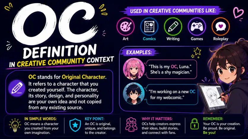OC Definition In Creative Community Context
