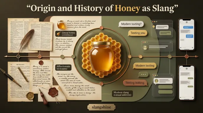 Origin and History of Honey as Slang