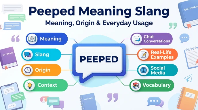 Peeped Meaning Slang