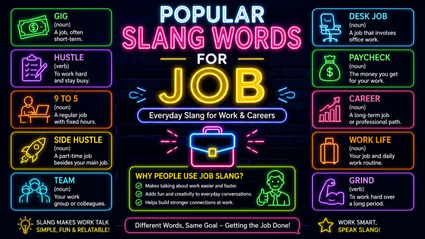 Popular Slang Words for Job