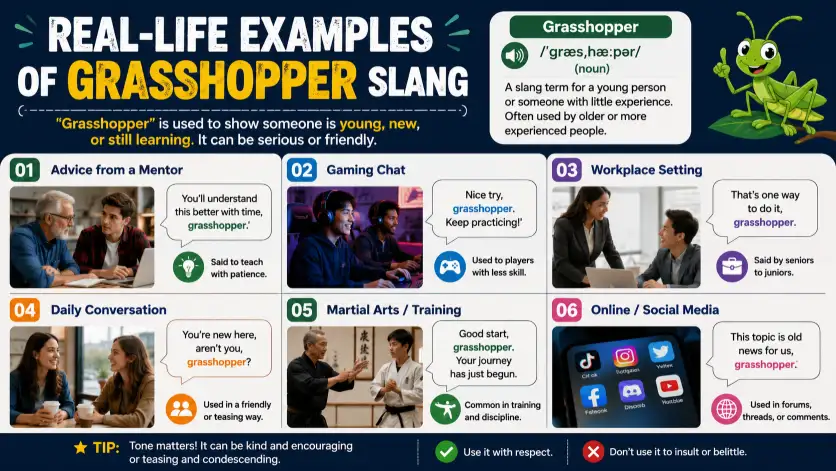 Real-Life Examples of Grasshopper Slang