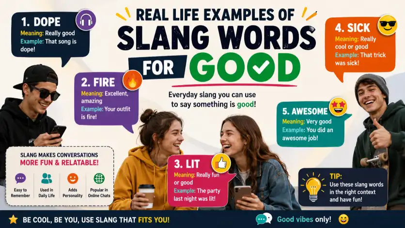 Real Life Examples Of Slang Words For Good