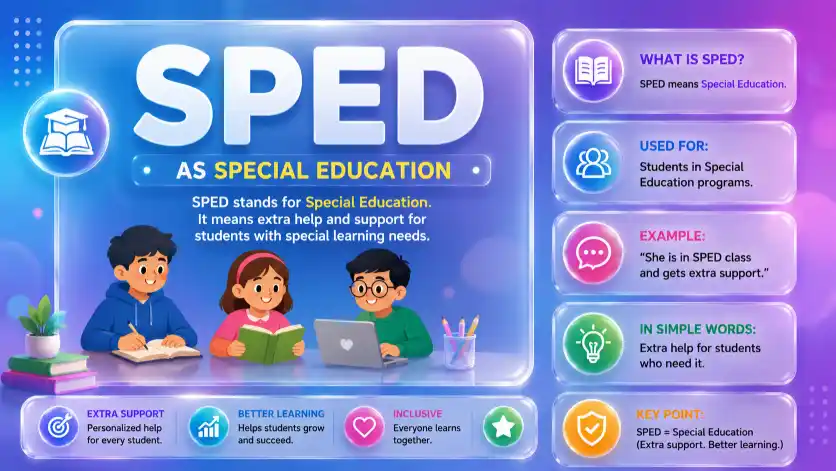 SPED as Special Education