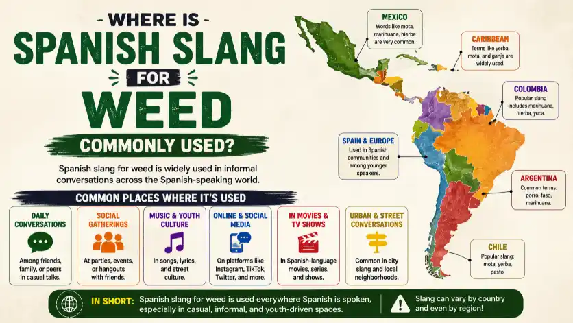 Where Is Spanish Slang for Weed Commonly Used?