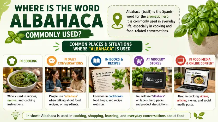 Where Is the Word Albahaca Commonly Used?
