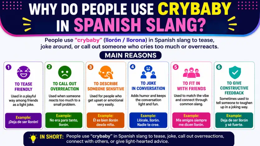 Why Do People Use Crybaby in Spanish Slang?