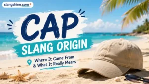 Cap Slang Origin