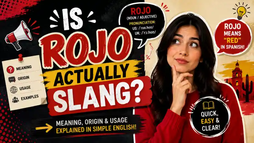Is Rojo Actually Slang?