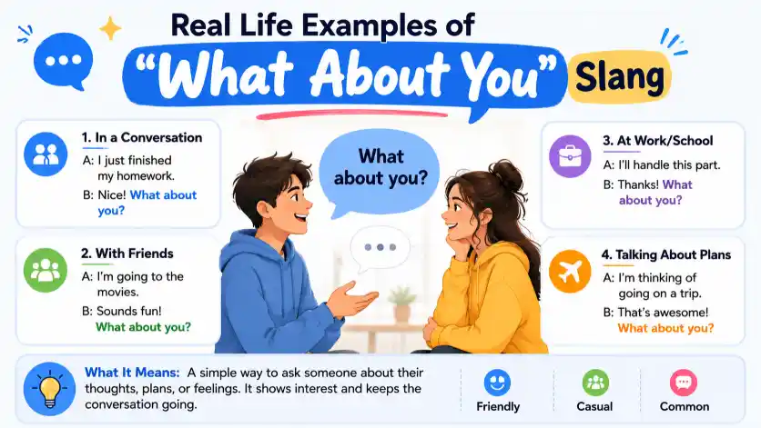 Real Life Examples of What About You Slang