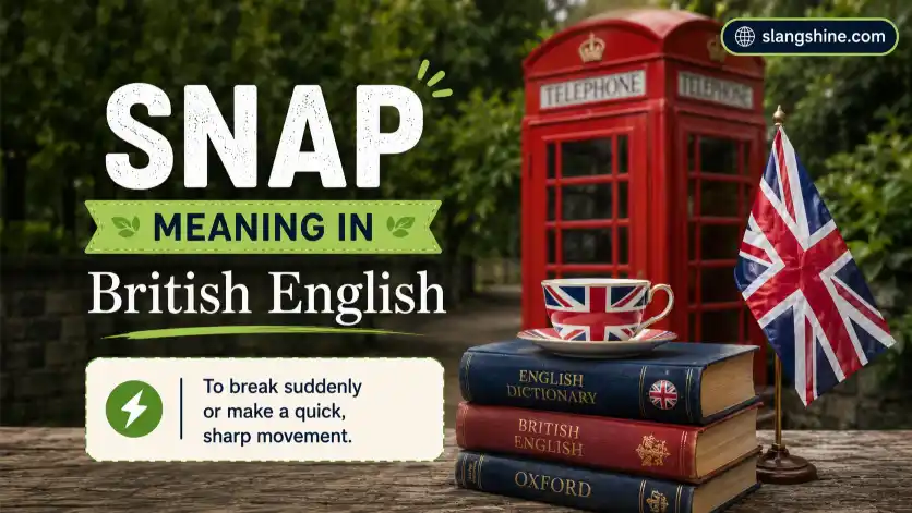 Snap Meaning in British English