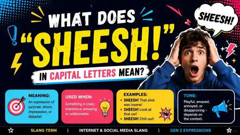 What Does “SHEESH!” in Capital Letters Mean?