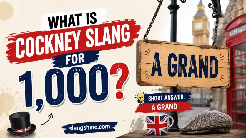 What Is Cockney Slang for 1,000?