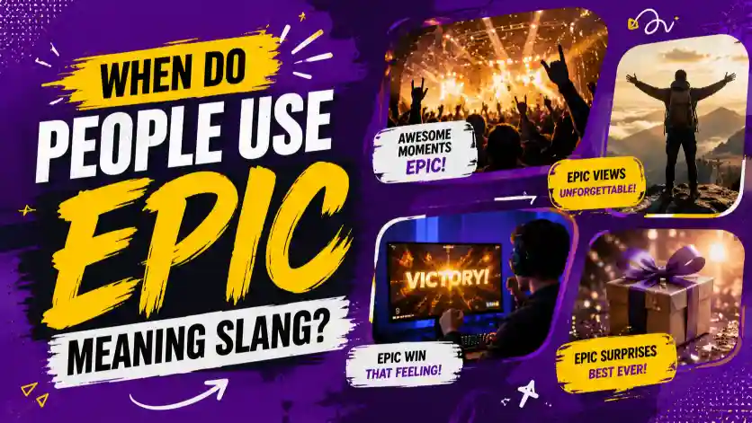 When Do People Use Epic Meaning Slang?