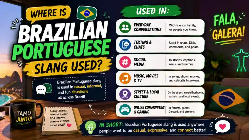 Where Is Brazilian Portuguese Slang Used?