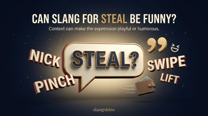 Can Slang for Steal Be Funny?