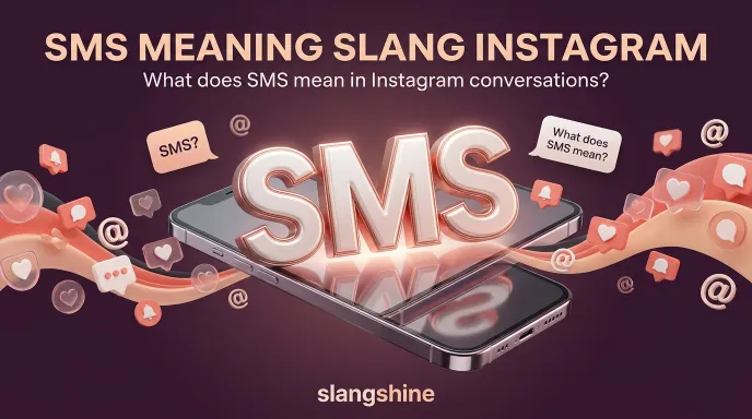 SMS meaning slang Instagram
