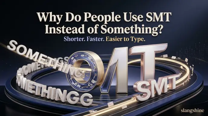 Why Do People Use SMT Instead of Something?