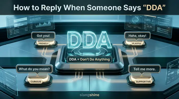 How to Reply When Someone Says “DDA”