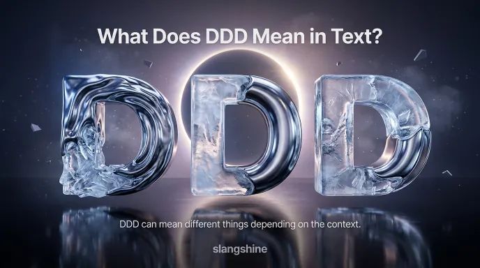 What Does DDD Mean in Text